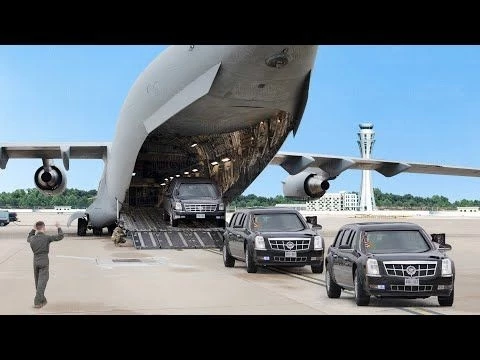How the US is Transporting the World#39;s Most Secure President Convoy