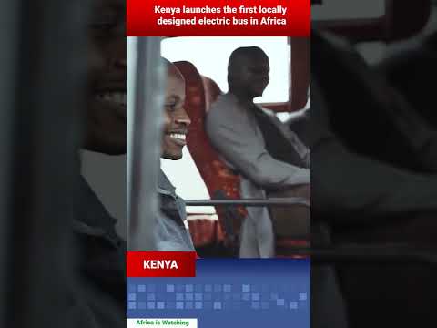 Kenya launches the first locally designed electric bus in Africa.