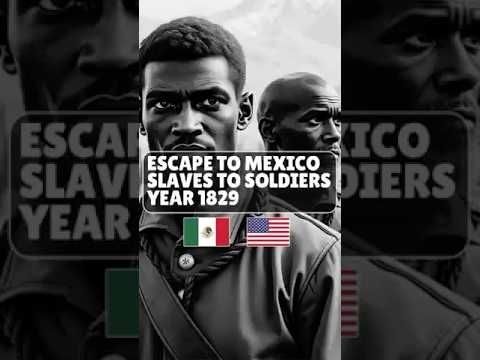 Escape to Mexico - Slaves to Soldiers  #blackhistoryfacts