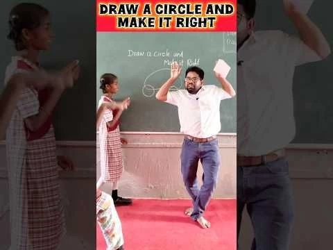 Draw a circle and make it right / innovative ideas #education #maths #schoollife #students #numeracy