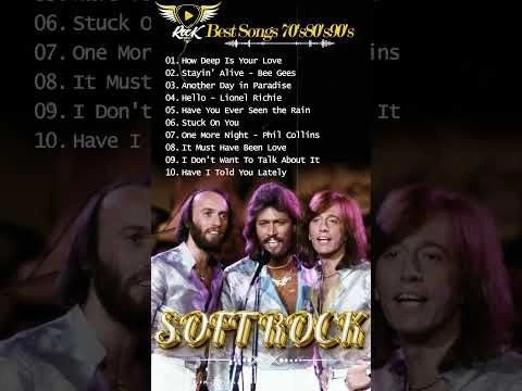 Bee Gees Greatest Hits Full Album 2024   Top 100 Best Soft Rock Of Bee Gees