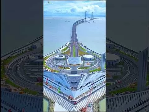 China#39;s Mega Project SHENZHEN ZHONGSHAN CHANNEL BRIDGE 中國大型工程深圳中山海峽大橋 #bridge #china #travel