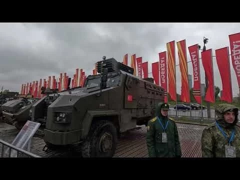 [4K] Moscow. An exhibition of equipment from the SVO zone. Trophies of the Russian Army. Vlog