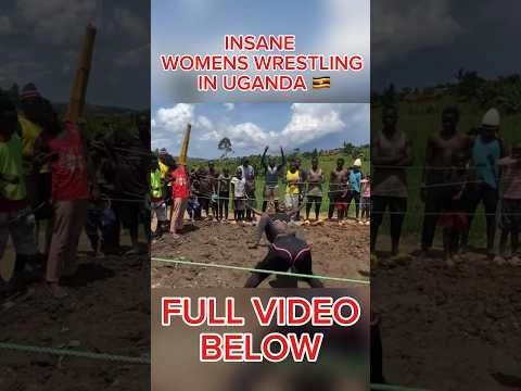 CRAZY women’s wrestling in Uganda - Soft Ground Wrestling #shorts