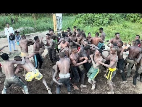 Battle Royal Africa ugandan wrestling 30 man Elimination Match. #wwe #sports #motivation  softground