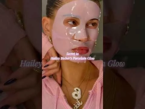 Hailey Bieber uses this face mask for glowing skin #skincare #medicube #biodance #koreanskincare