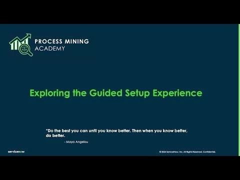 Process Mining Academy - Exploring the Guided Setup Experience