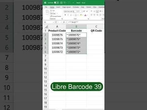 Generate Barcodes  QR Codes in Excel FAST!