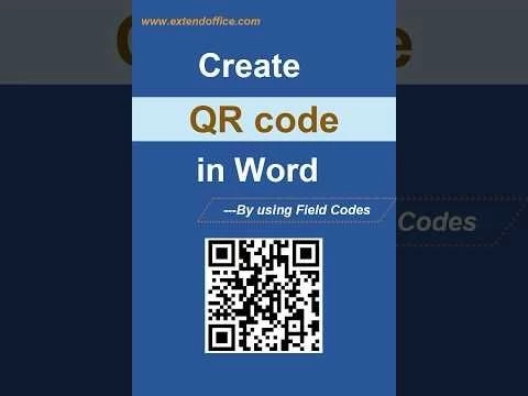 Quickly create QR code in Word
