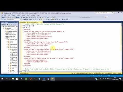 Using XQUERY FLWOR