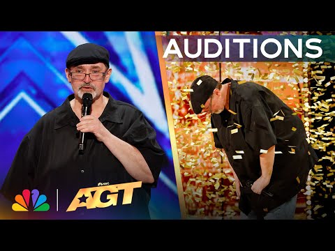 Richard Goodall Receives The GOLDEN BUZZER For quot;Don#39;t Stop Believin#39;quot; | Auditions | AGT 2024