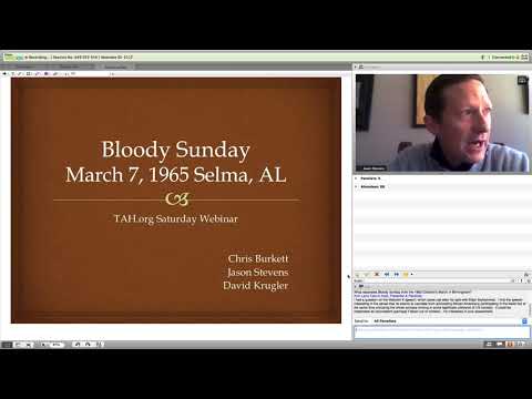 Saturday Webinar: Bloody Sunday in Selma, AL