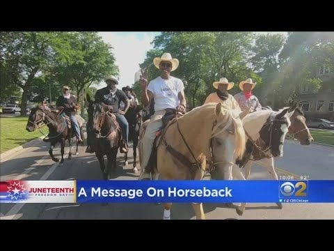 Black Cowboys On Horseback Take To The Streets In Bronzeville To Celebrate Juneteenth