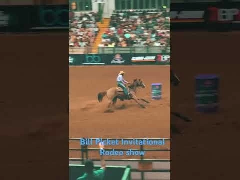 Black Cowgirl awesome performance at the bill Pickett invitational rodeo. #shorts #rodeo #horse