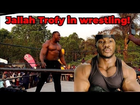 SGW Africa wrestling, body builder JALLAH TROFY destroys wrestlers #sgw #wrestling #trending #africa