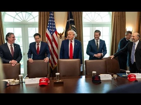 President Trump Participates in a Cabinet Meeting, Apr. 30, 2025