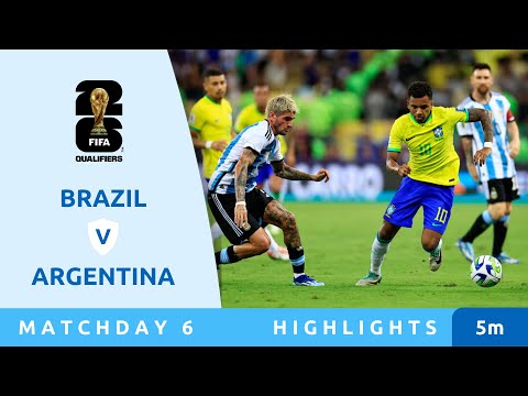 Brazil v Argentina - Highlights - FIFA World Cup 2026 CONMEBOL Qualifier
