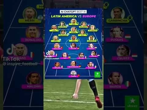 latin america xi vs europe xi #goat #football #ronaldo #messi #worldcup #cr7 #soccer #pele #ucl