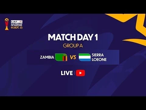Zambia vs Sierra Leone - U-20 AFRICA CUP OF NATIONS