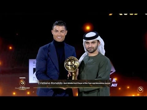 Cristiano Ronaldo wins Best Middle East Player and the Maradona Award