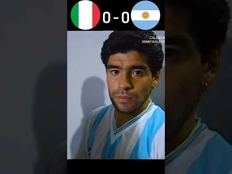 Italy vs Argentina | World Cup 1990 Semi-Final | Baggio, Maradona  Penalty Drama in Naples!