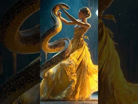 A Woman Fuses with A Snake on AGT #americagottalent #agt #magic #talent　#shorts