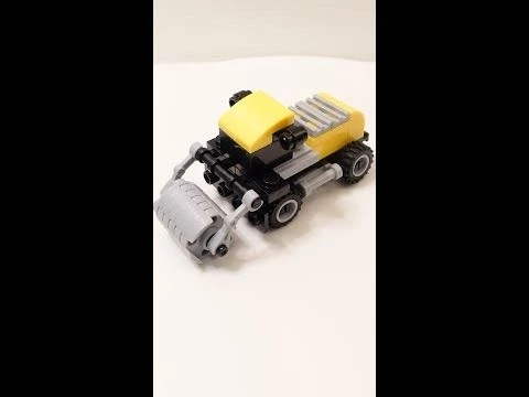 Mini series Engineering 8 IN 1 Road Roller Brick Assembly Speed Build #afol #tfol #Shorts