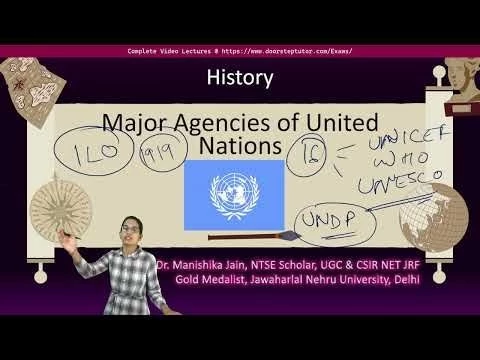 Major Agencies of United Nations | ICSE Class 10 History #icseclass10 #icsehistory