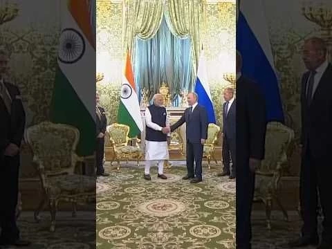Putin Meets India#39;s Modi at Kremlin