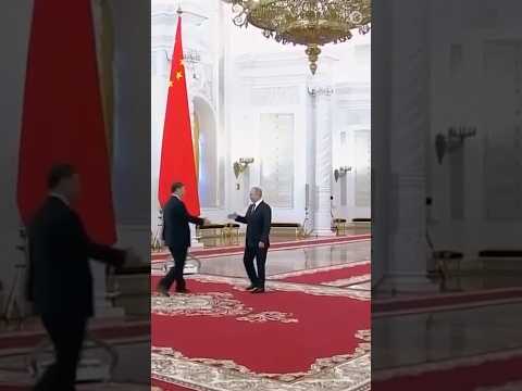 Putin Welcomes China#39;s Xi to Kremlin During Moscow Visit