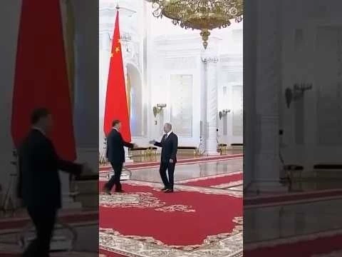 Putin Welcomes China#39;s Xi to Kremlin During Moscow Visit