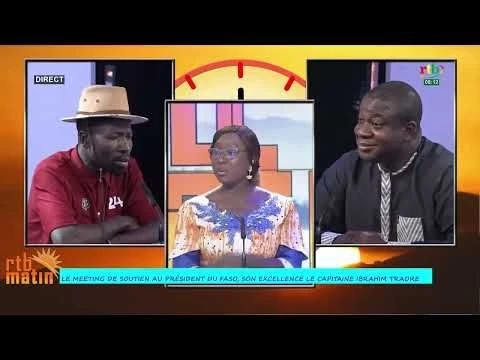 RTB - Matin : Meeting de soutien au Président du Faso le Capitaine Ibrahim TRAORE