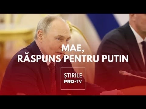 Reacția MAE după ce Vladimir Putin a dat vina și pe România pentru razboiul din Ucraina