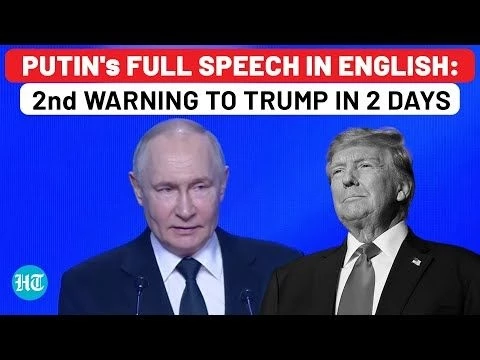 Full Speech In English: Putin Sends 2nd Warning To Trump In 2 Days As US Goes Soft On Ukraine|Russia