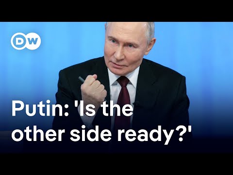 Putin proposes #39;high-tech#39; missile duel at yearly press conference | DW News