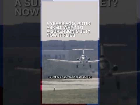 Russia tests a supersonic passenger jet. #putin #russia #supersonic #aviation