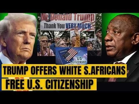 Even EU Leaders STUNNED as Trump Offers White South Africans Free US Citizenship Again