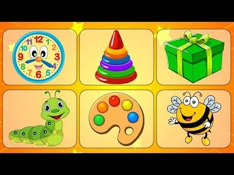 Первые слова для малыша в картинках. Учим слова для детей 1-3 года. Развитие речи.
