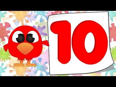 Цифры от 1 до 10 для детей. Учим цифры с цветной птичкой. Учим считать ребенка до десяти.