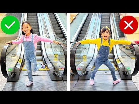 Ellie  Andrea#39;s Escalator Mall Adventure: Safety Learning for Kids