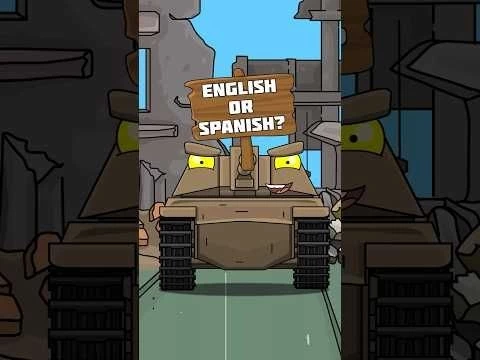 English or Spanish tank? #shorts #homeanimations #cartoon #animation #мультик #tank