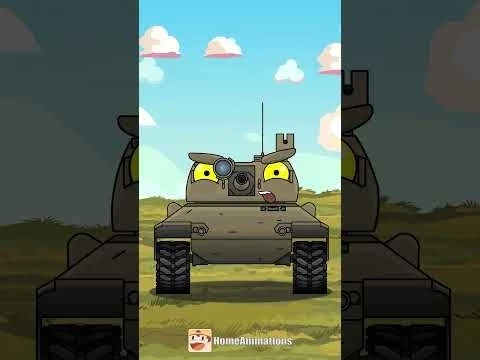 1HP - РЕШАЕТ ВСЕ ! #shorts #homeanimations #танки  #cartoon  #animation #мультик #анимация