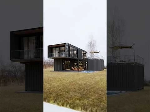 ☝️Watch slow motion video☝️ #containerhomes #shippingcontainerhomes #smallcontainerhouse