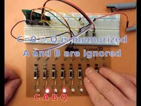 Basics of ternary computing: one trit memory cell (ternary gated D-latch)