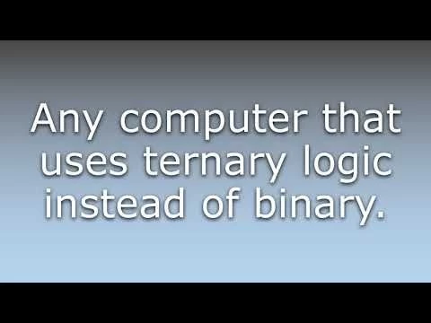 What does Ternary computer mean?