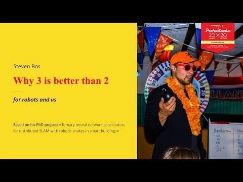 Steven Bos – Why 3 is better than 2 for robots and us