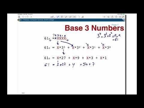 Base 3 and Decimal Systems