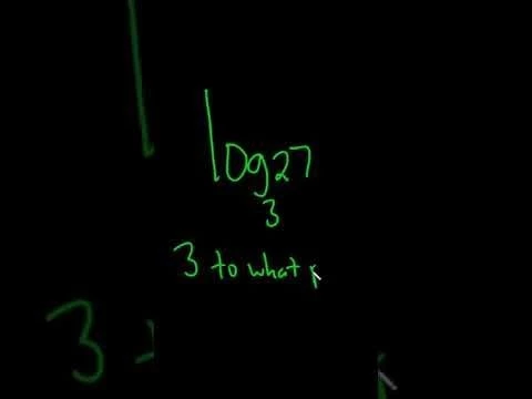 Compute the log base 3 of 27 #shorts