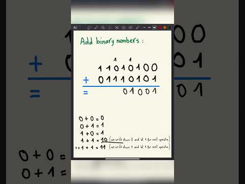 How to add binary numbers together?