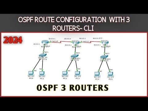 How to Configure OSPF Routing With 3 routers in Cisco Packet Tracer - Expert Guide - step by step